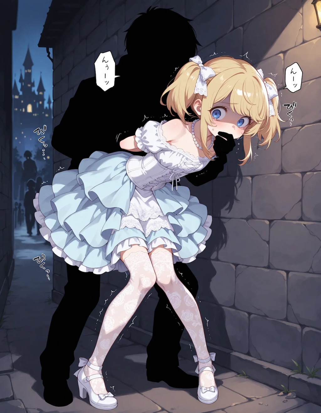 【漫画】漏れそうなドレスの男の娘chan！