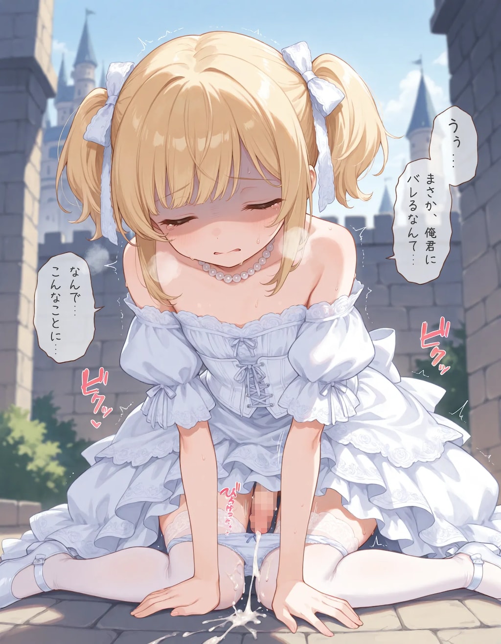 【漫画】漏れそうなドレスの男の娘chan！