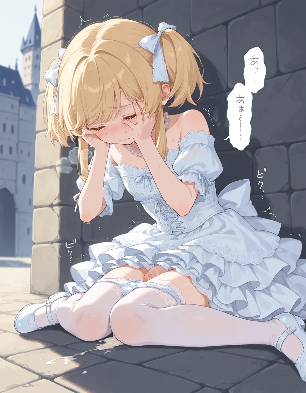 【漫画】漏れそうなドレスの男の娘chan！