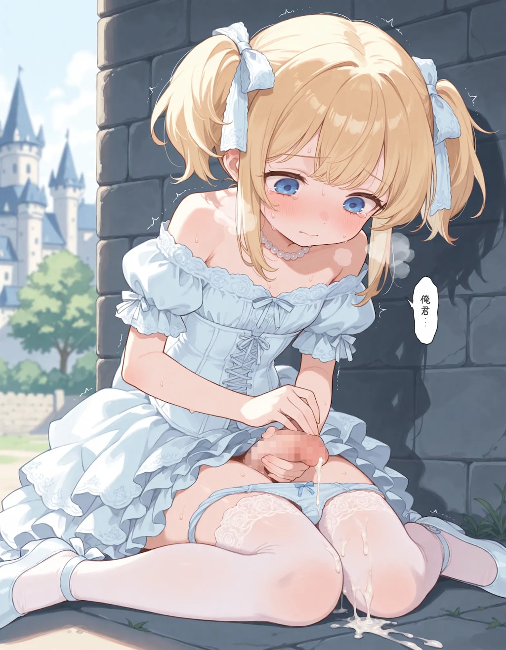 【漫画】漏れそうなドレスの男の娘chan！