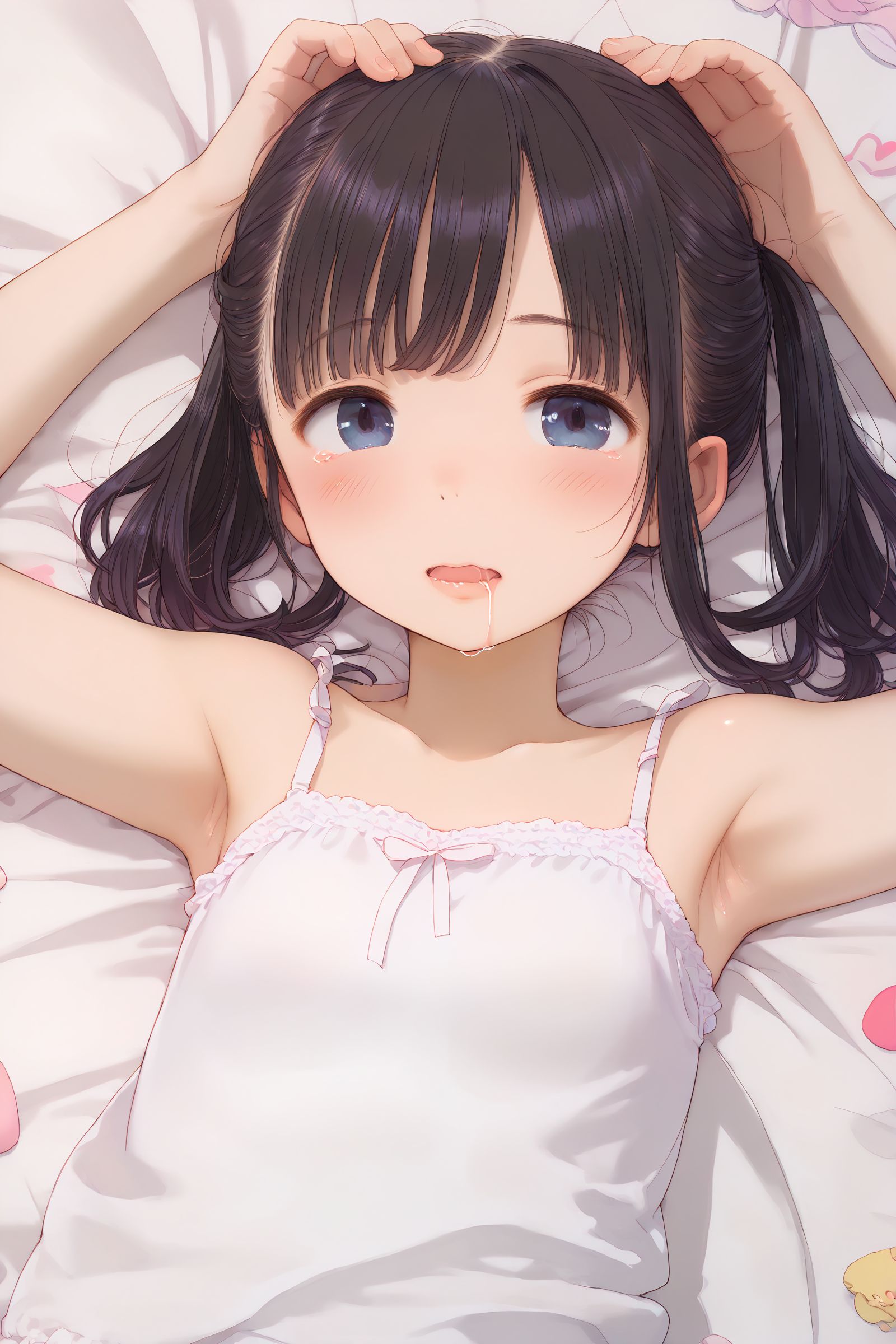 え、これ？単に寝る直前の妹の写真だよ。