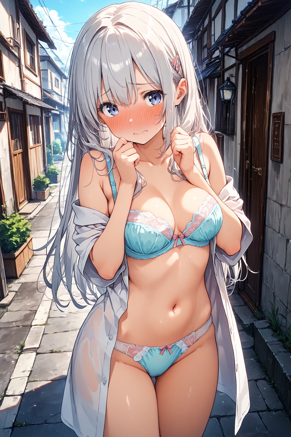 彼女に野外露出させてみた(35)