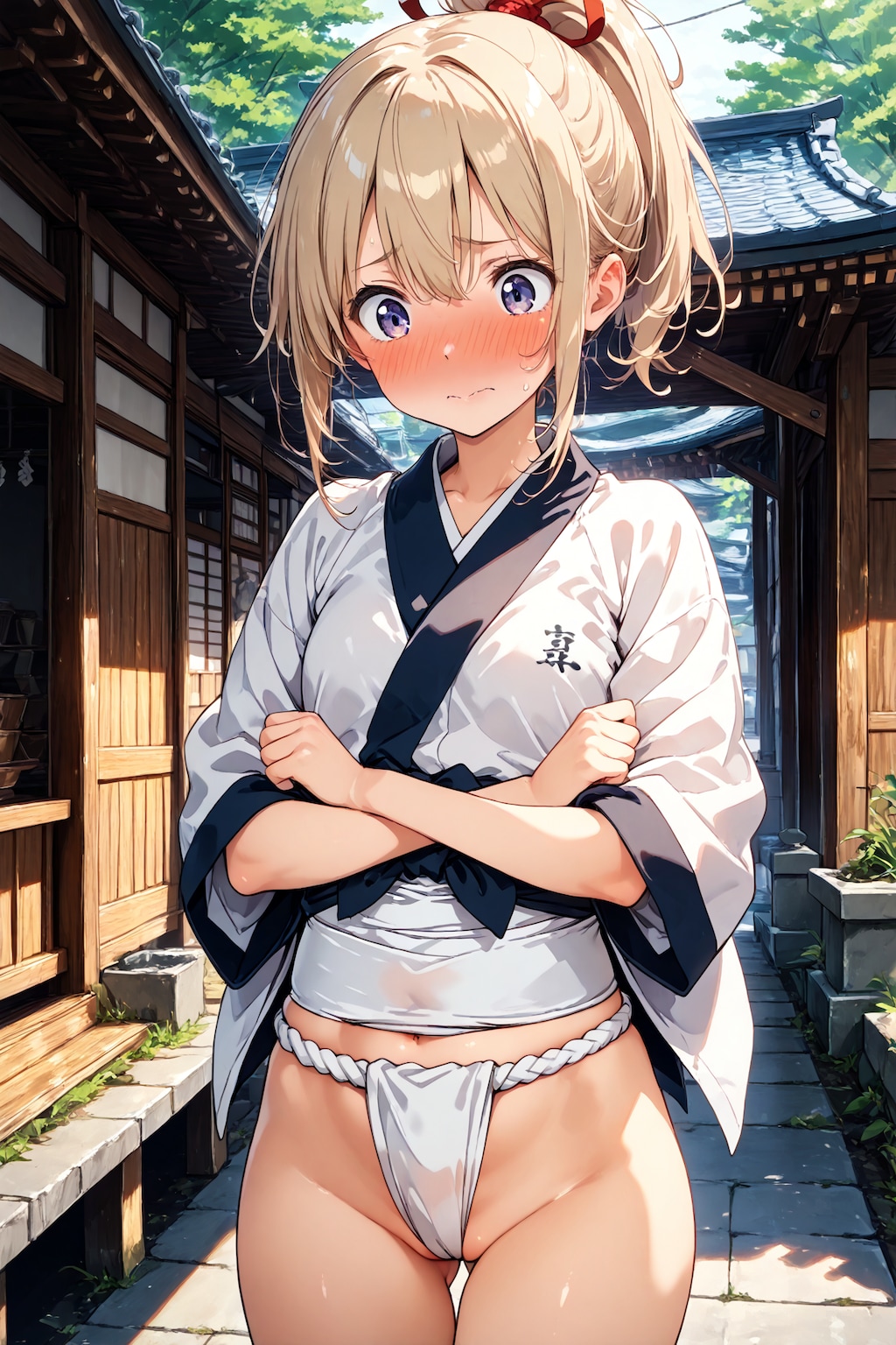 祭りでふんどし姿にさせられた娘(11)