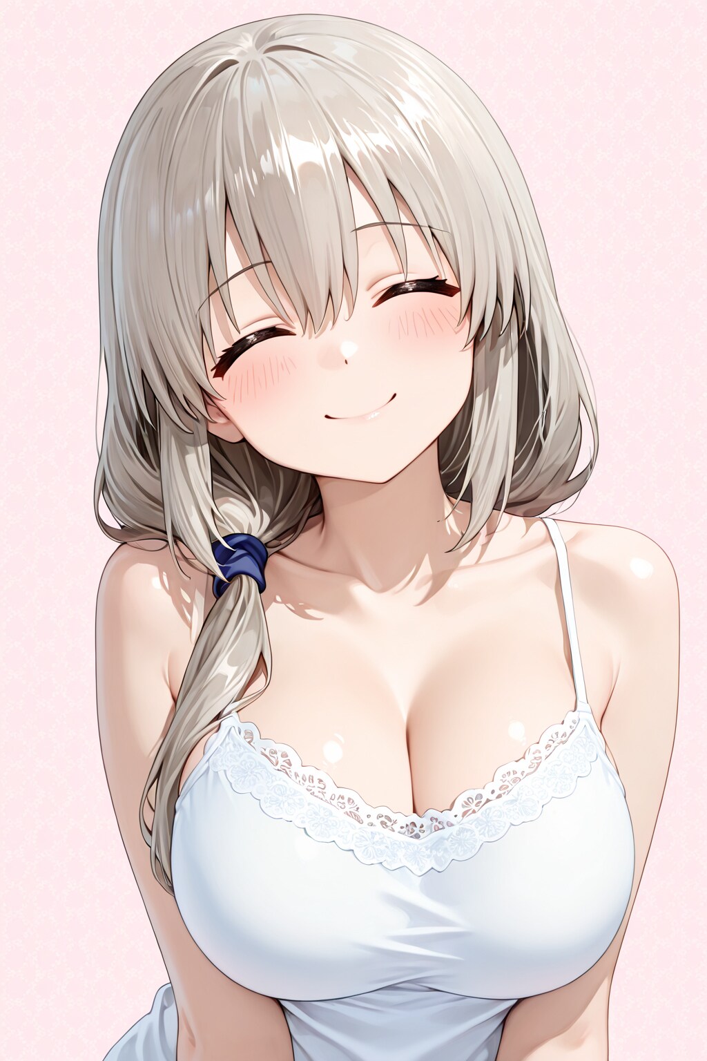 Uzaki Tsuki wearing a camisole