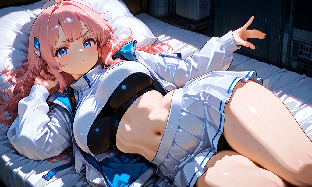 横になるアールちゃん