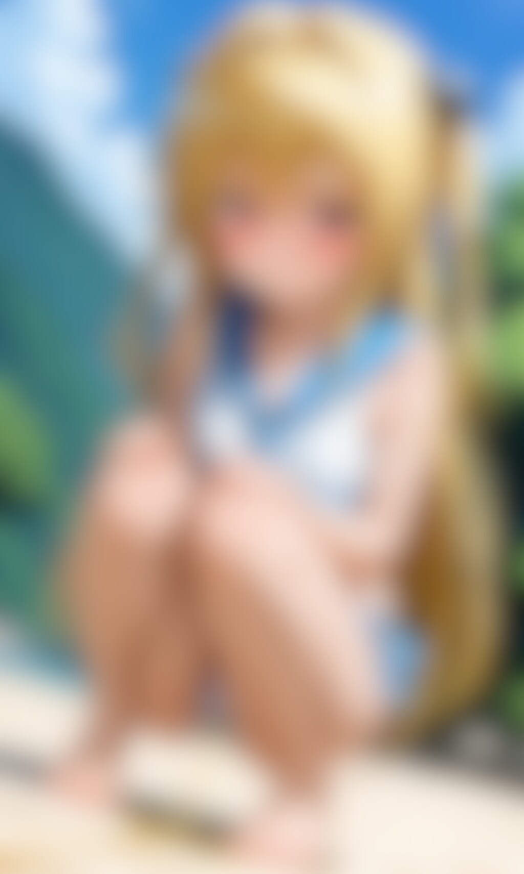 おしっこお漏らしチャレンジ【金色〇闇】(セーラーミズギ)
