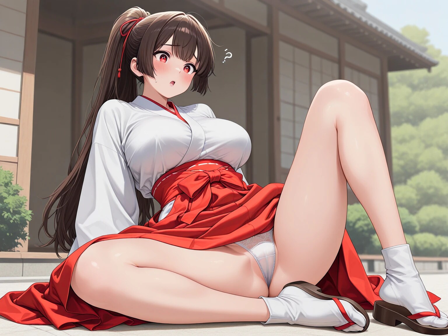 40枚:巫女パンチラ