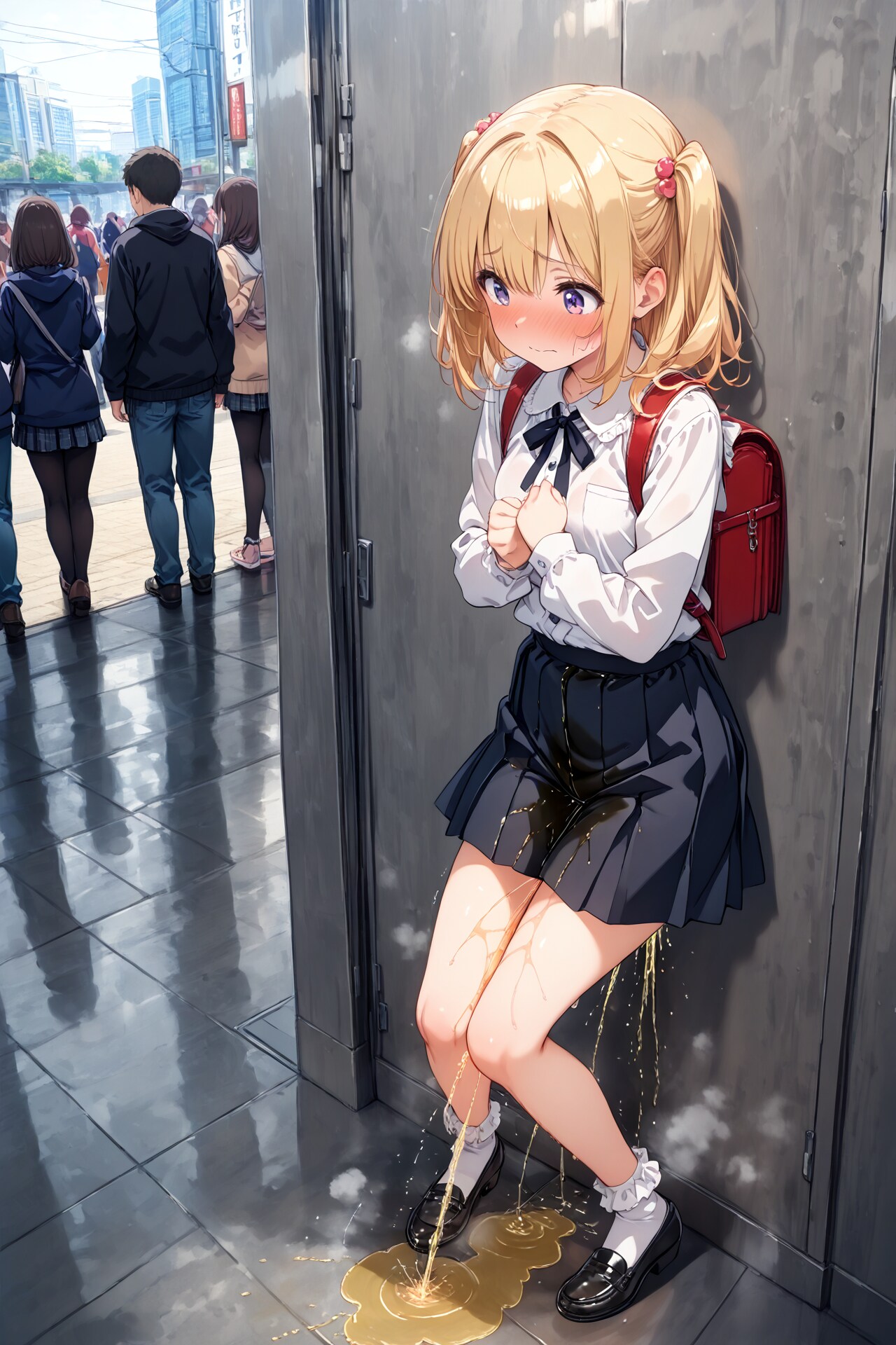 街中でおもらししちゃった娘(17)