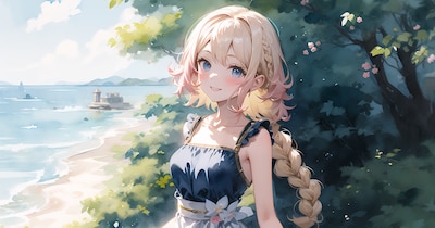 【ボツ】初夏のドレス少女