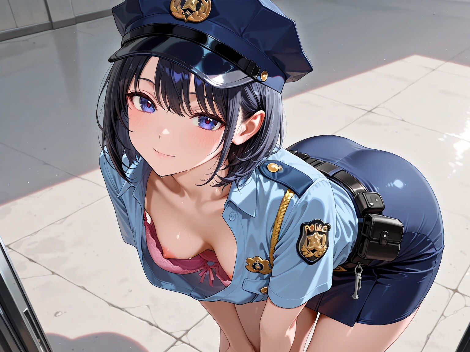 8枚:胸チラポリス