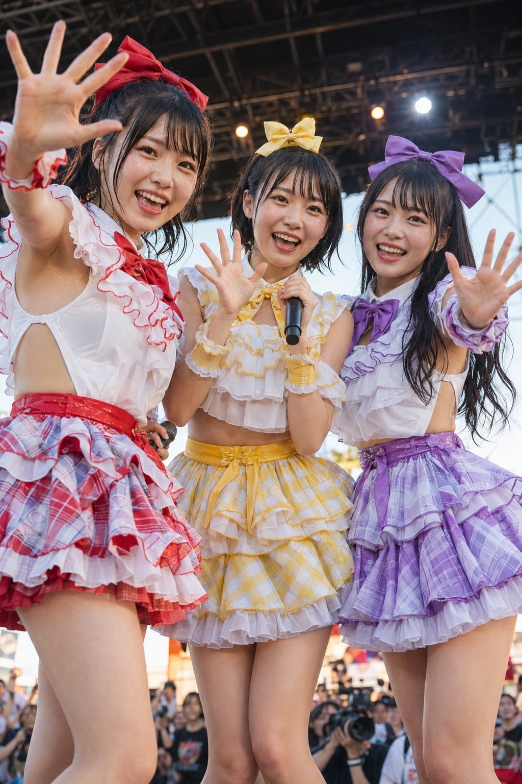 夏フェス❣️アイドル❤️💛💜