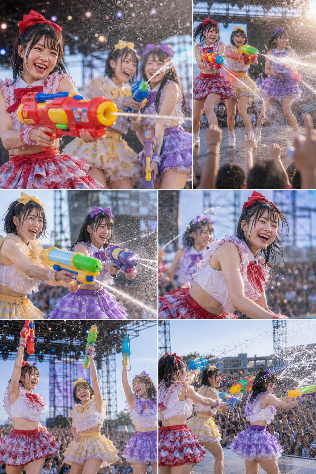夏フェス❣️アイドル❤️💛💜