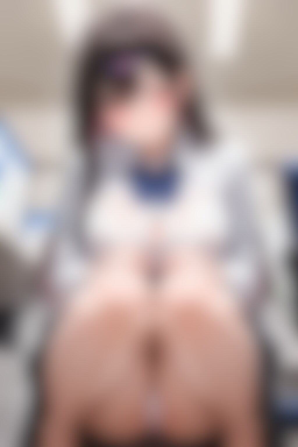 40枚:ロングスカートでしゃがみパンチラ