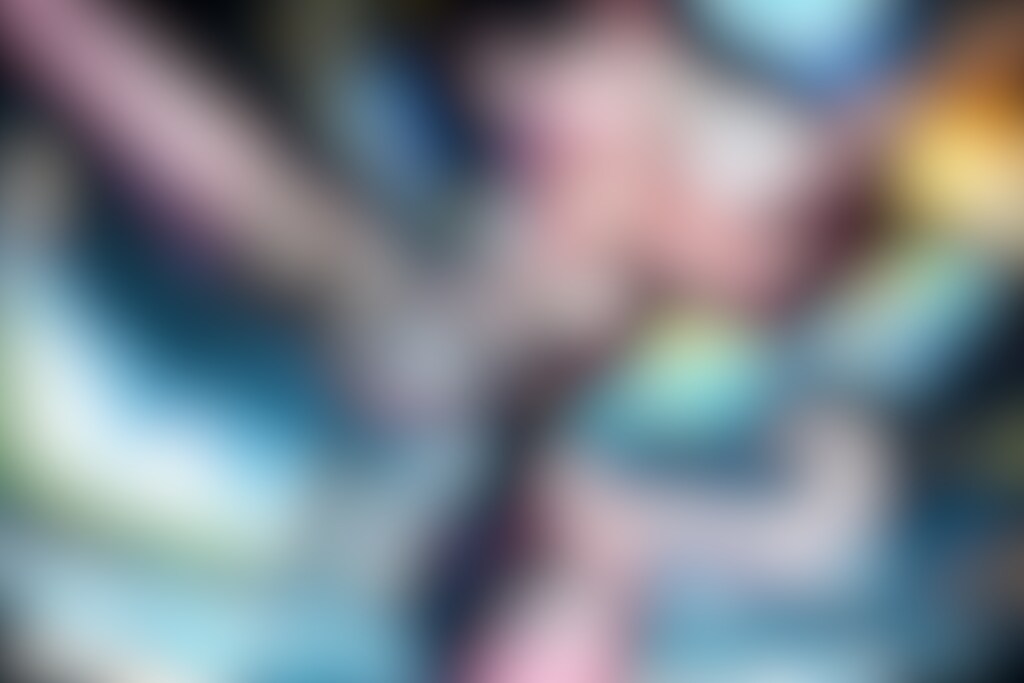 宇宙コロニーの廃墟とケモミミメカ少女