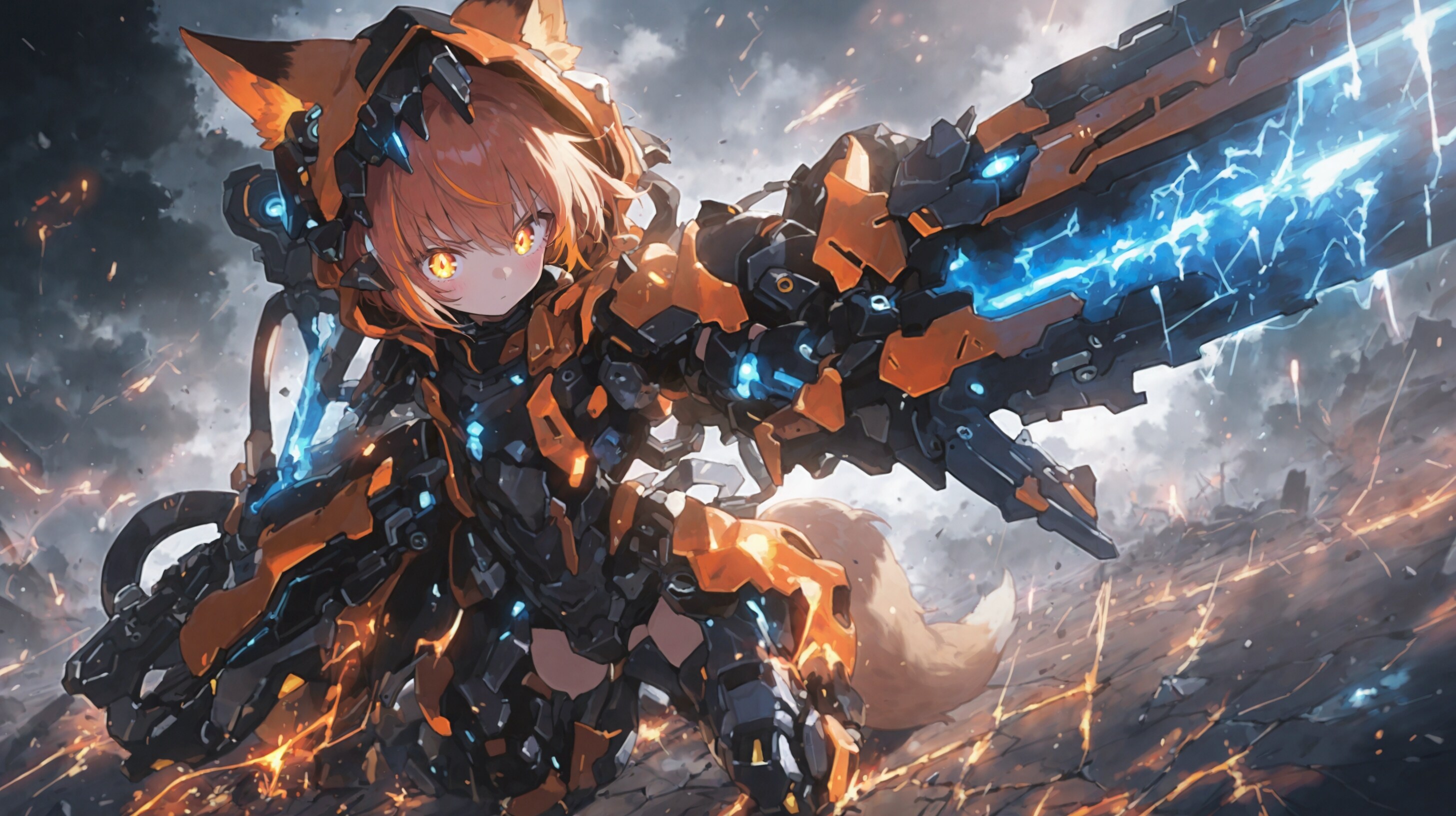 戦モード狐メカ娘