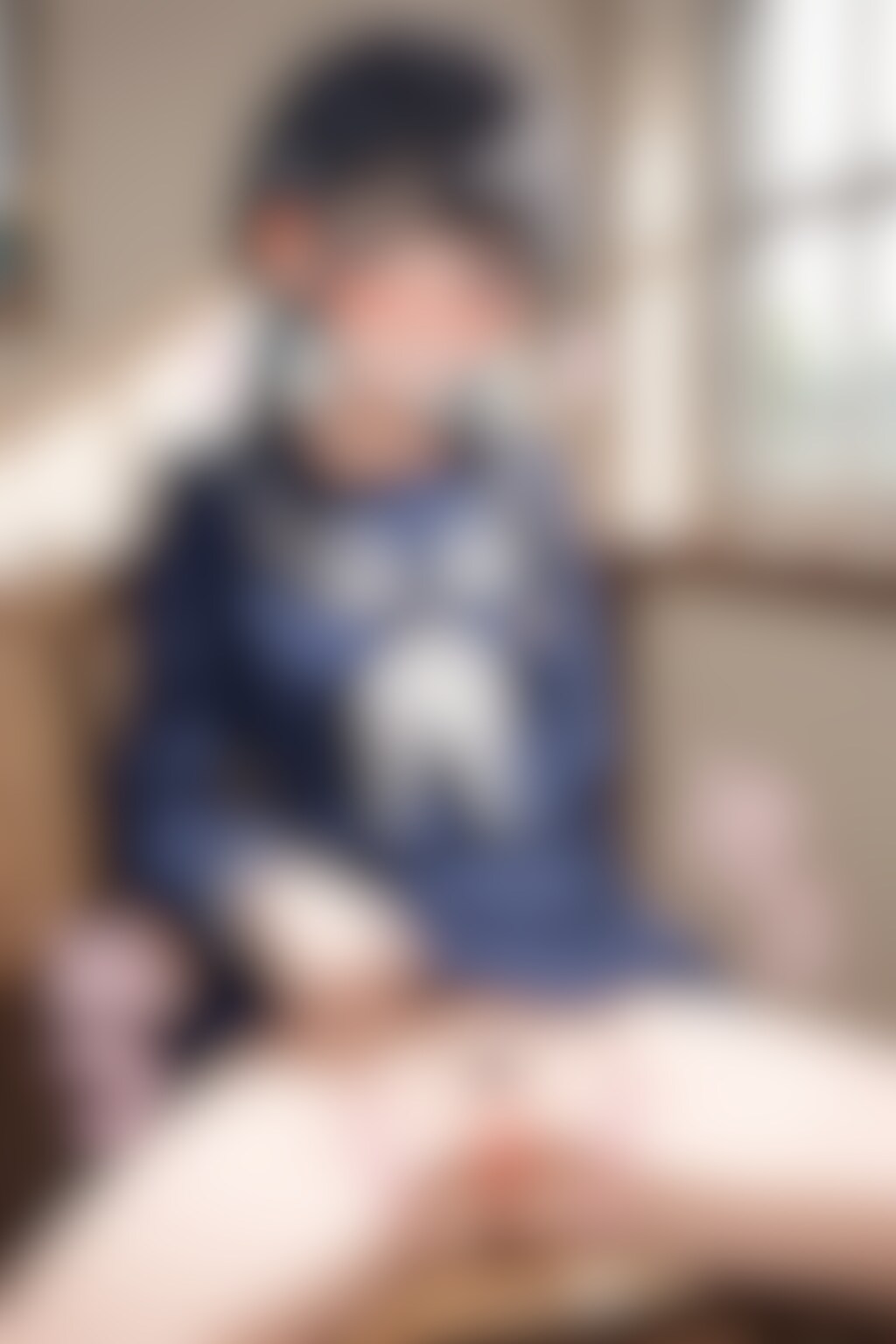 ◆椅子に座らせた次女ちゃん🌕✨にオナニーをしてもらう