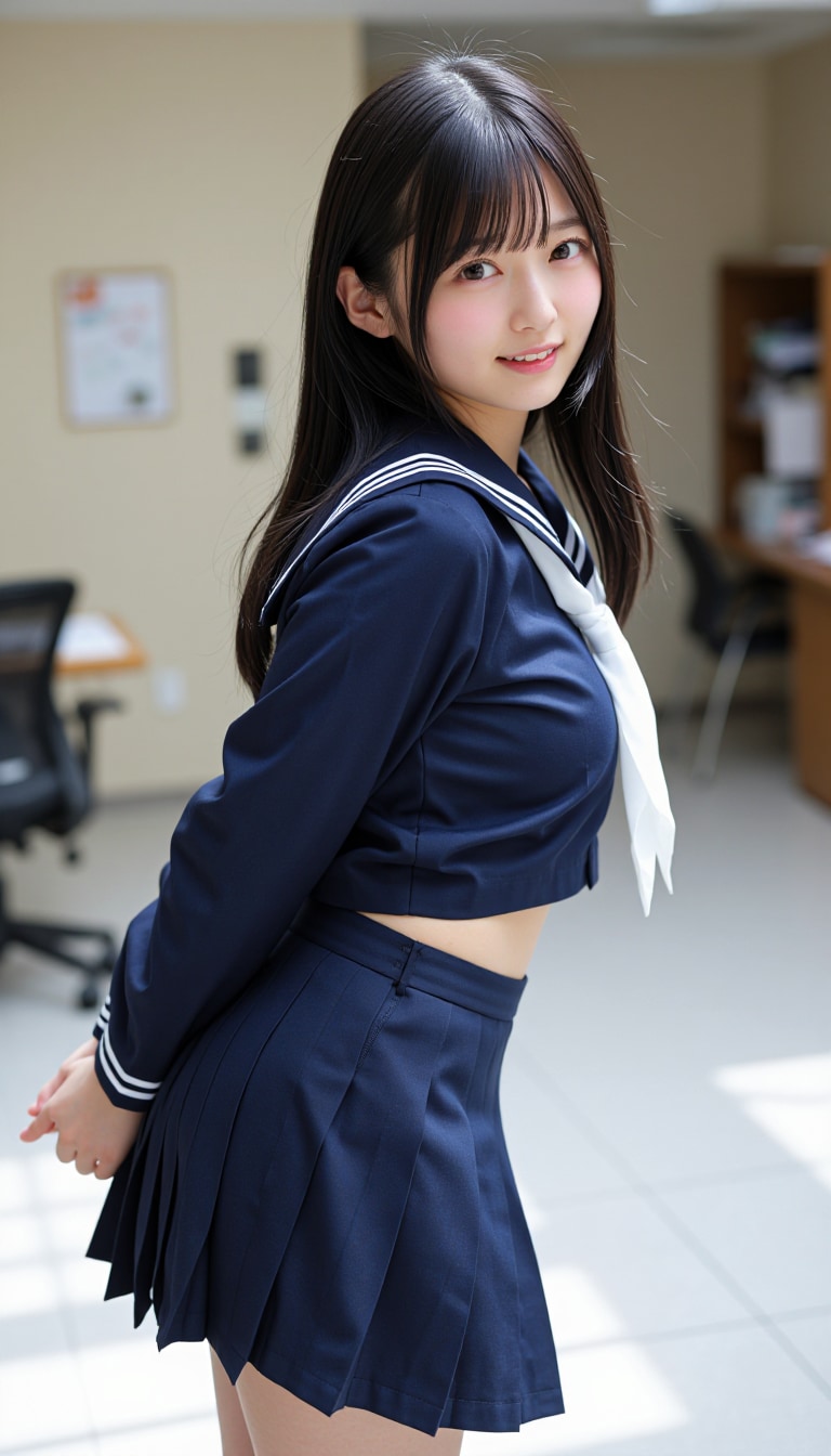 260419P【12枚】紗耶：セーラー服とCKアンダーウェアのコントラスト