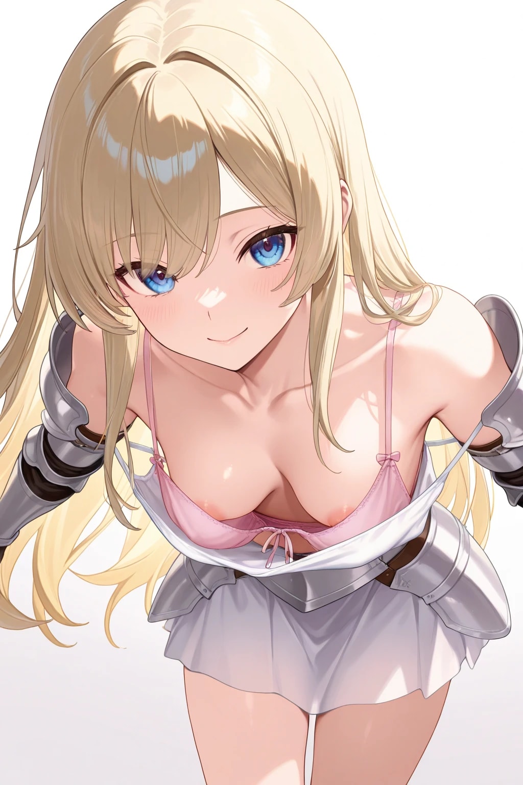 凛とした女騎士の胸元