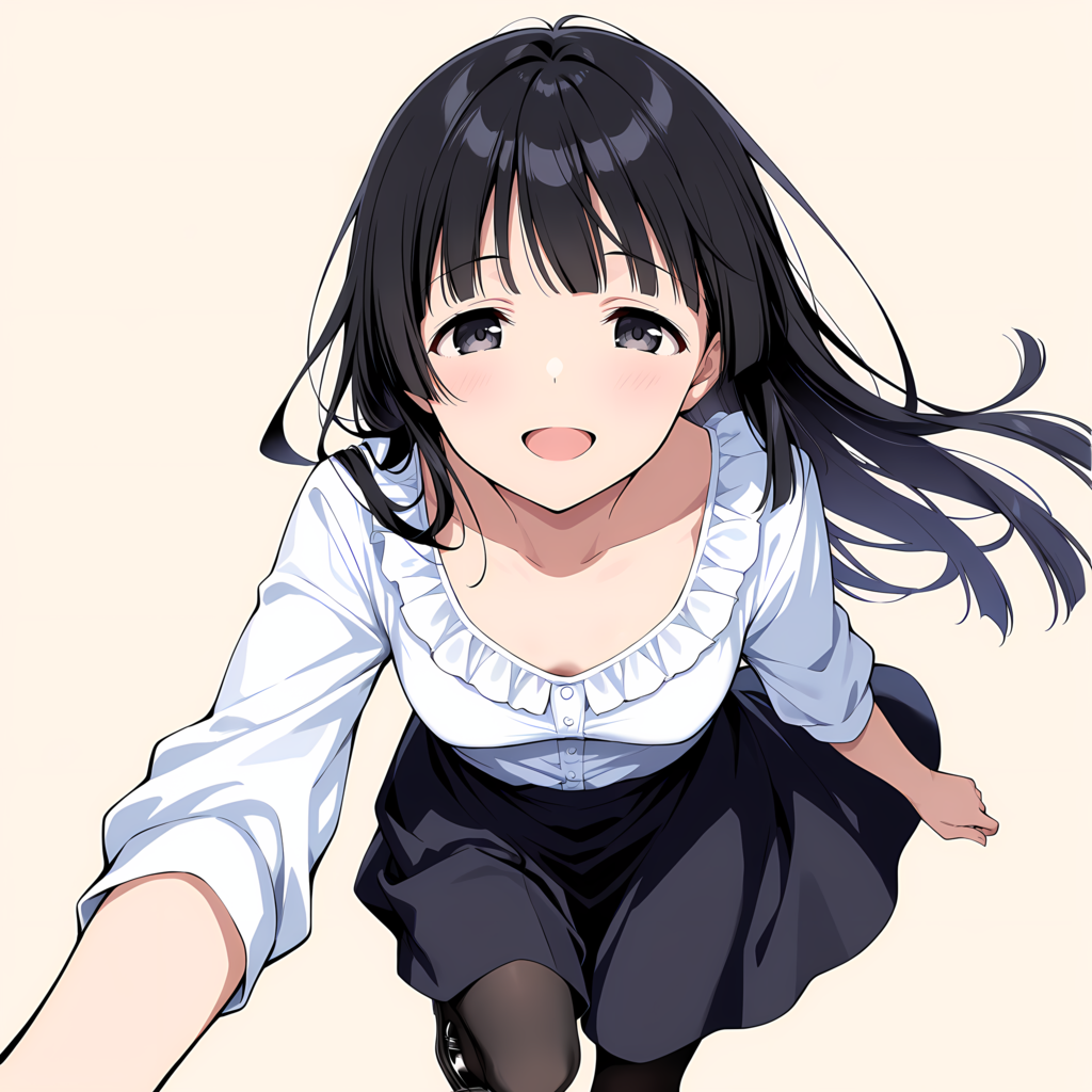 走るお嬢様 別イラスト