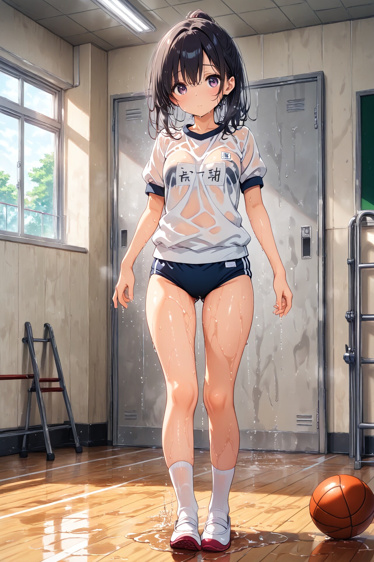 びしょ濡れ体操服プレイ(21)