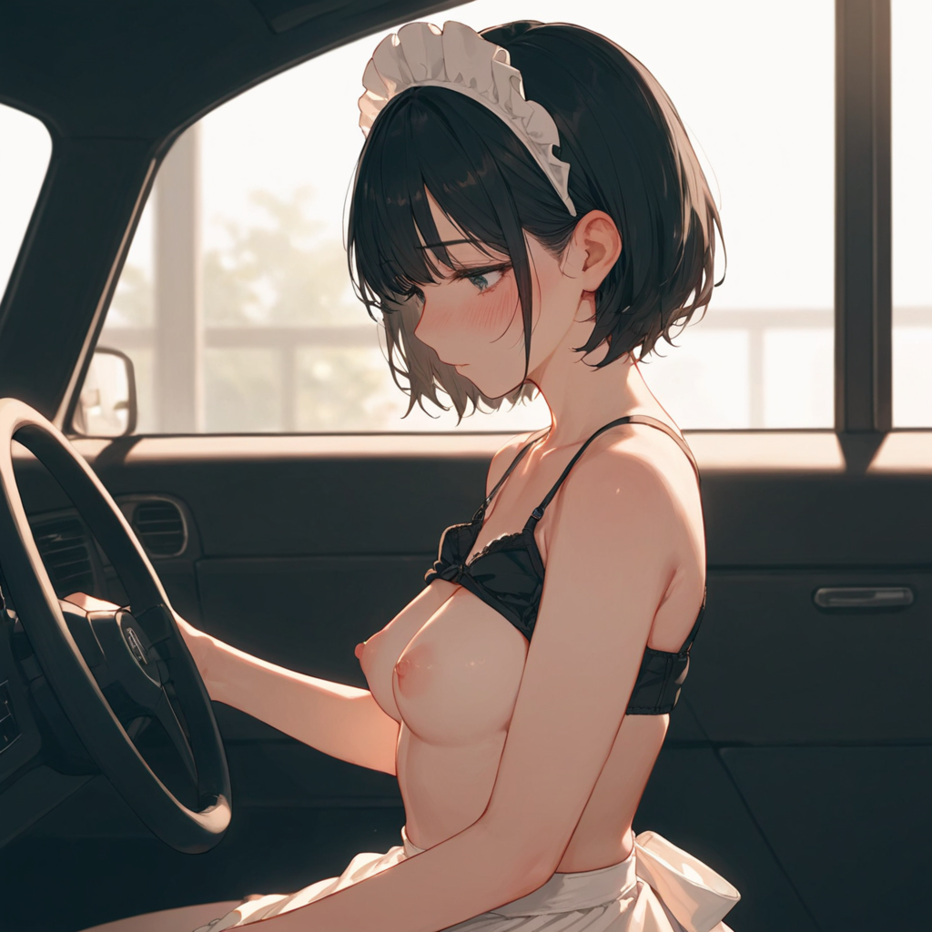 メイドさんと羞恥ドライブ