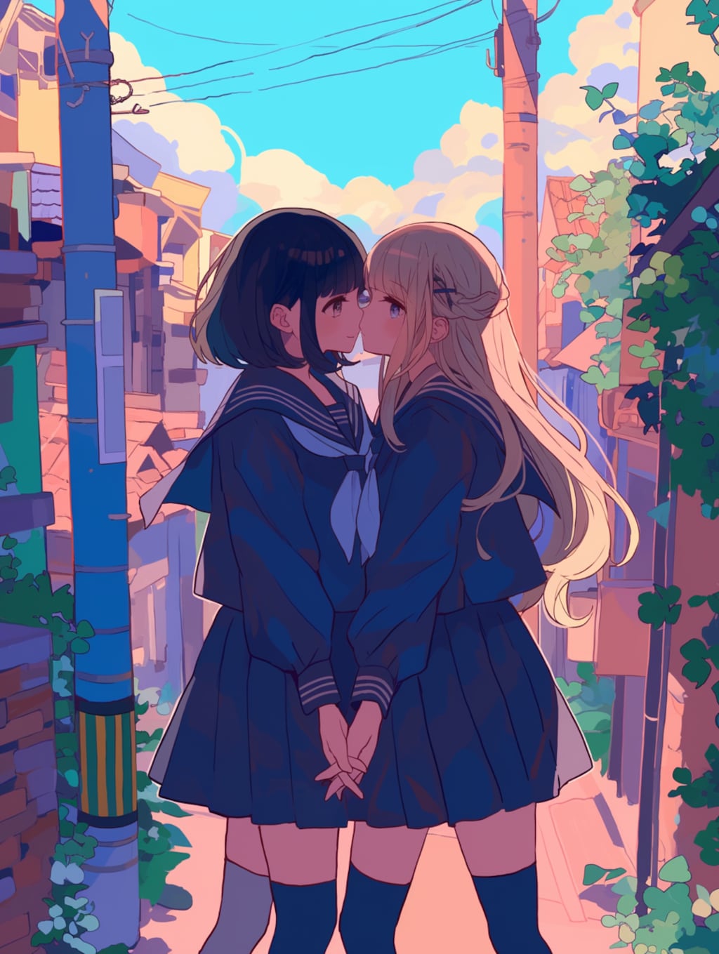 キスしたい二人のJK57～63