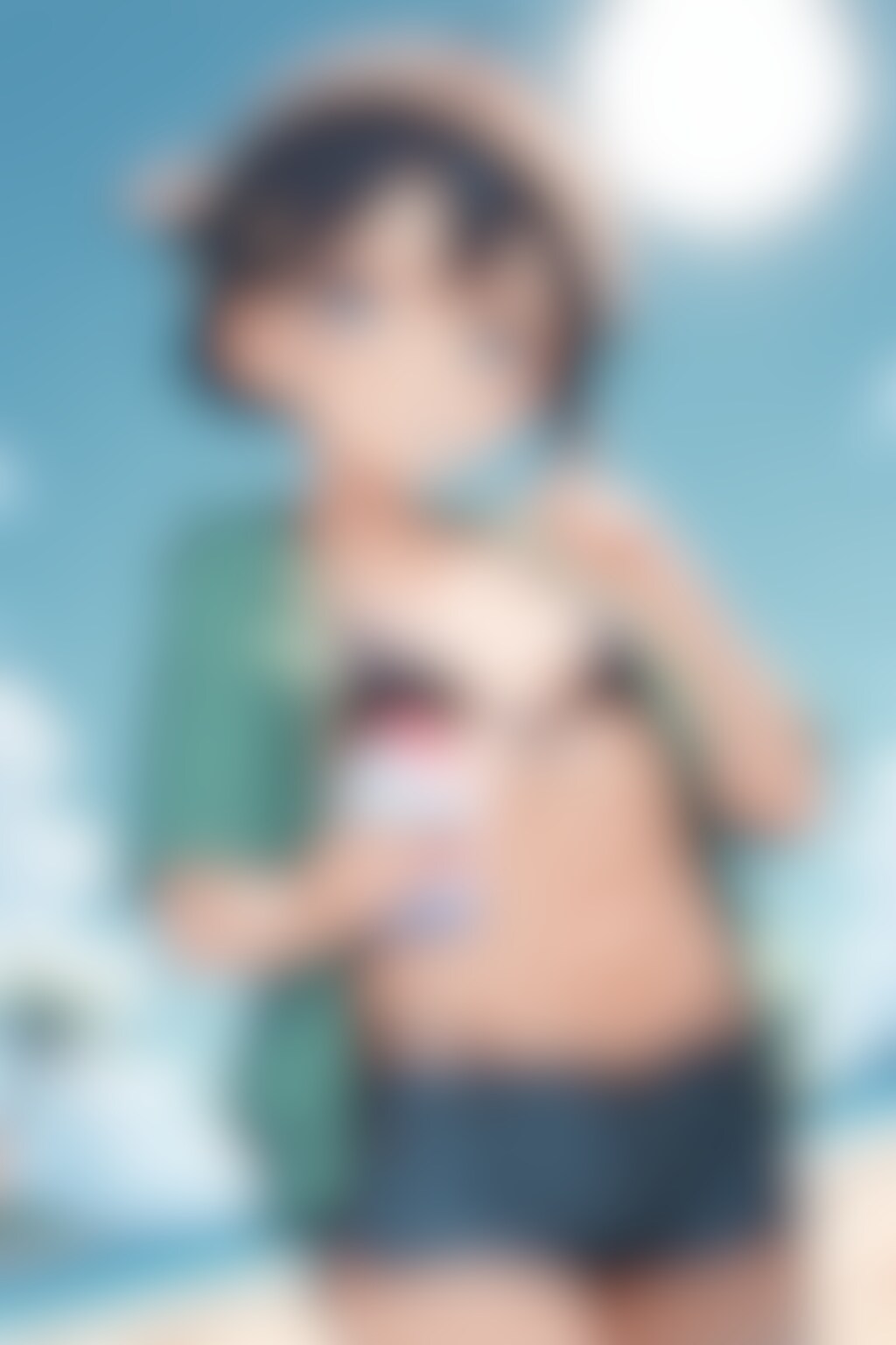海水浴に来たよっ
