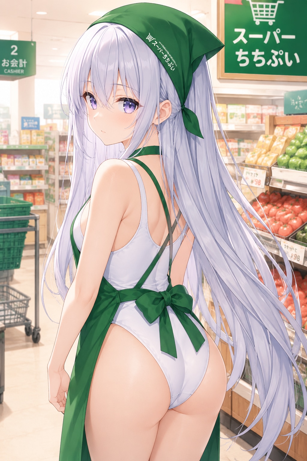 食品売り場のVEGAちゃん