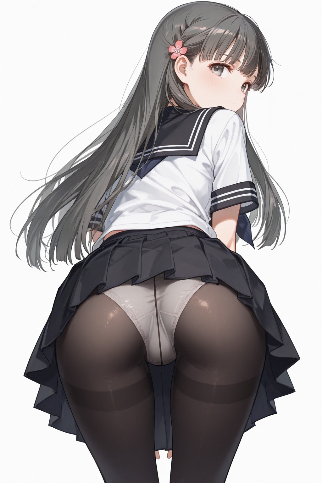 小早川紗枝｜セーラー服タイツ