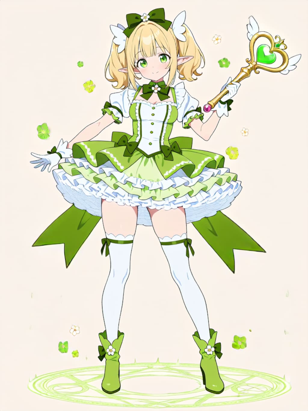 変身！魔法少女 エルフちゃん【パラパライラスト】