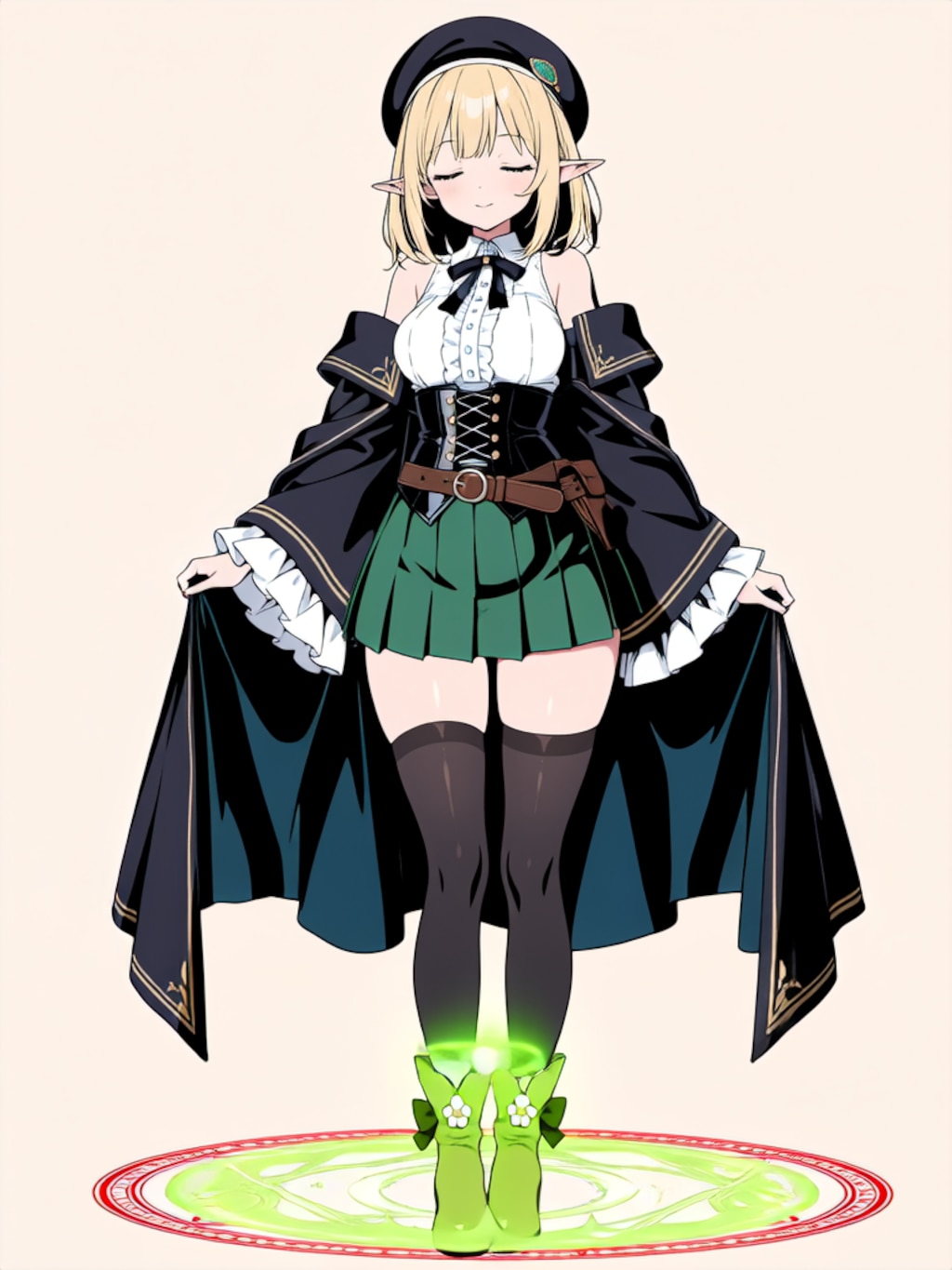 変身！魔法少女 エルフちゃん【パラパライラスト】