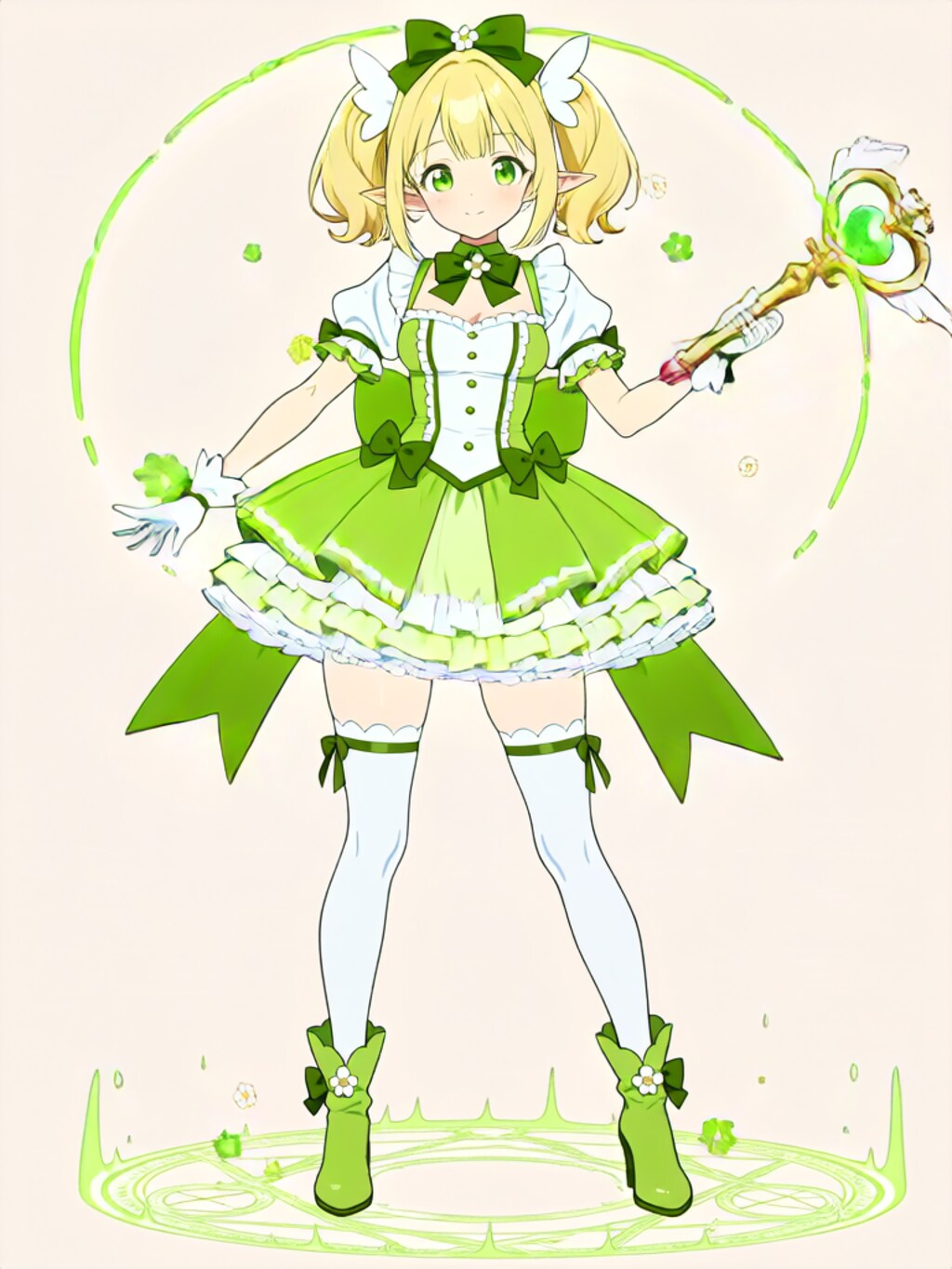 変身！魔法少女 エルフちゃん【パラパライラスト】