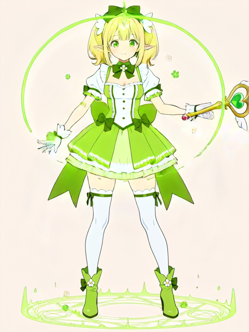 変身！魔法少女 エルフちゃん【パラパライラスト】