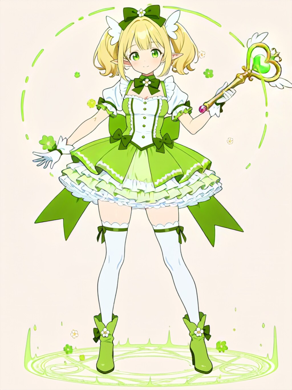 変身！魔法少女 エルフちゃん【パラパライラスト】