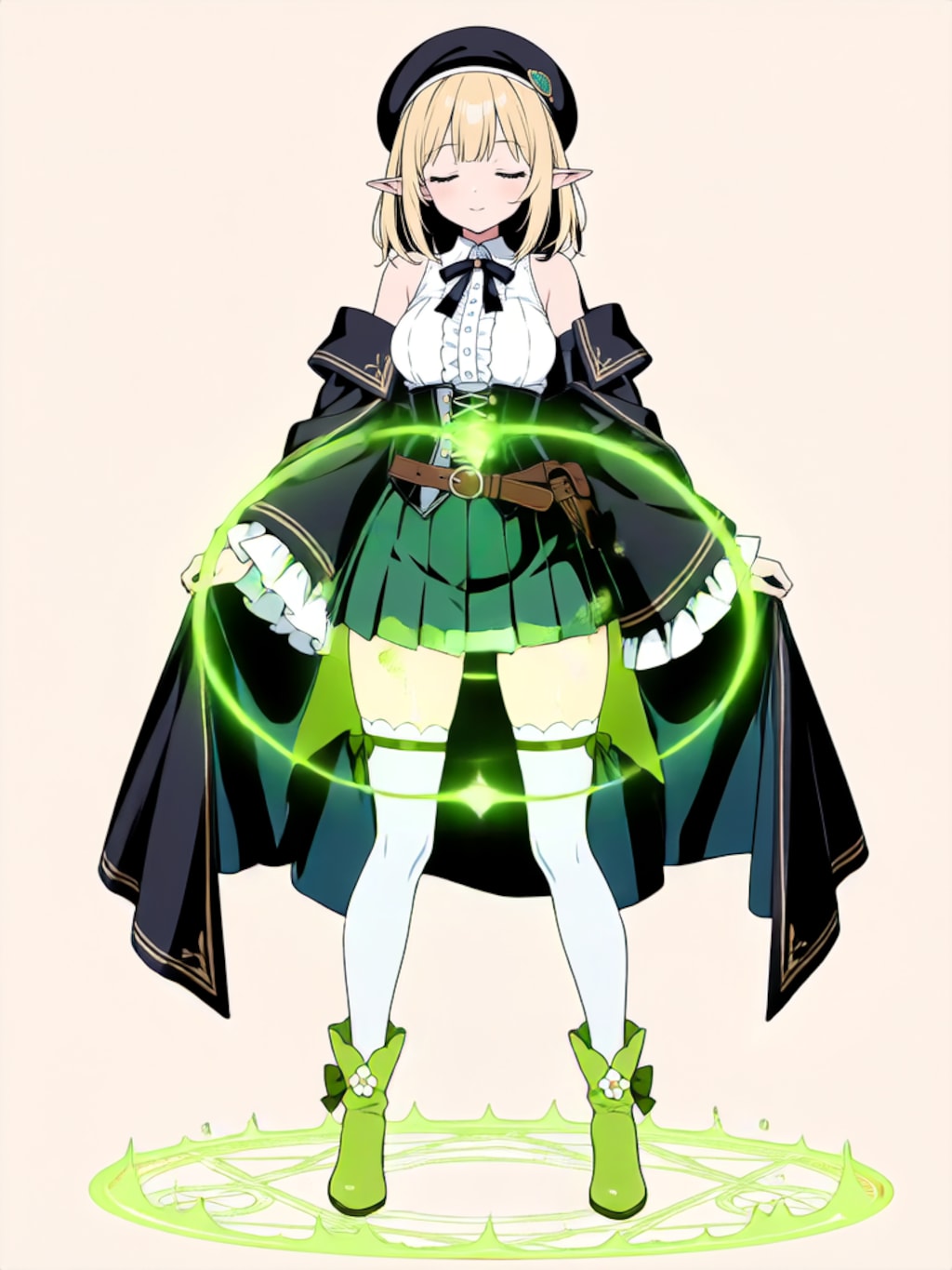 変身！魔法少女 エルフちゃん【パラパライラスト】