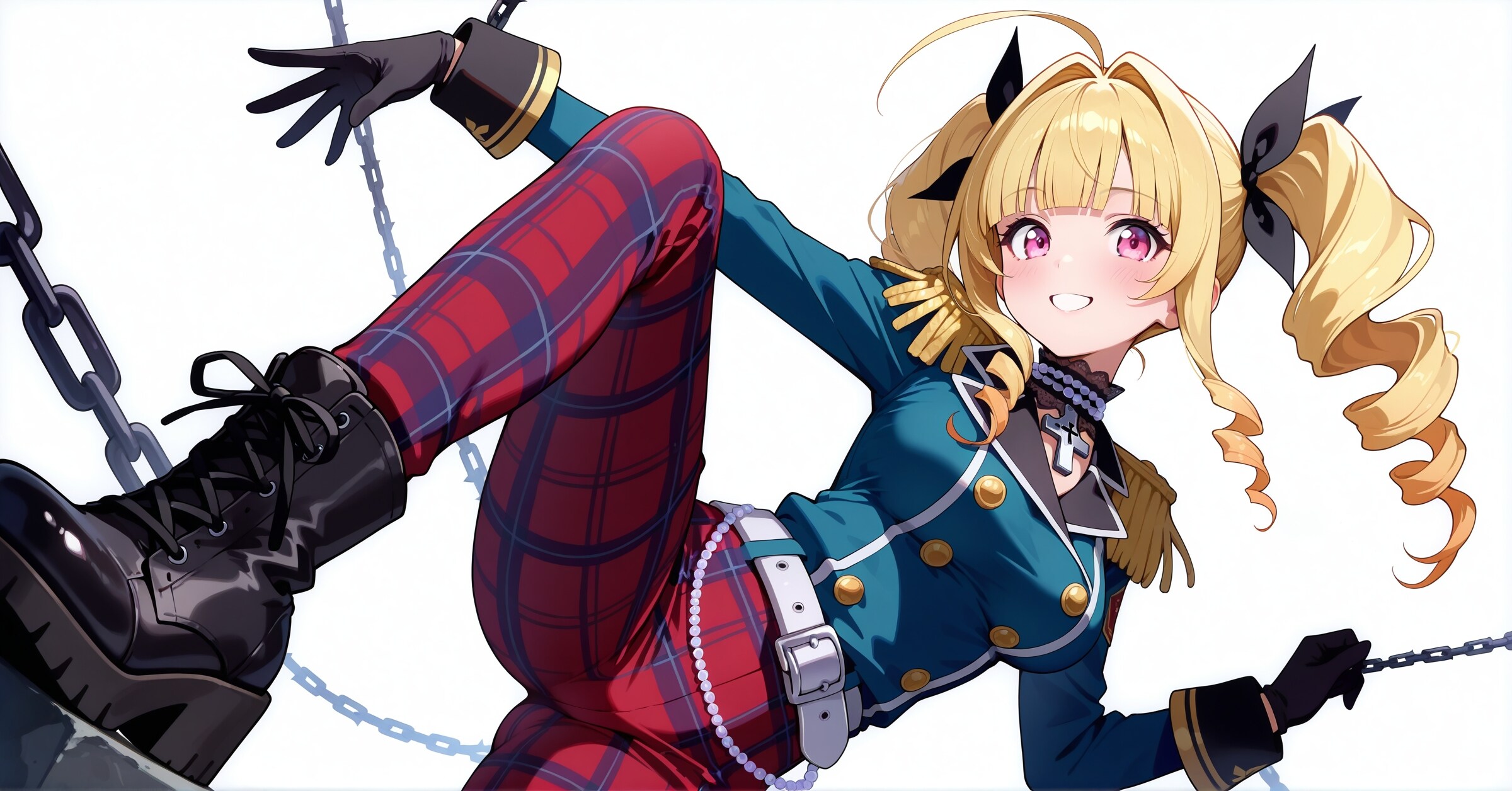 ロックでクールなお嬢様コーデ