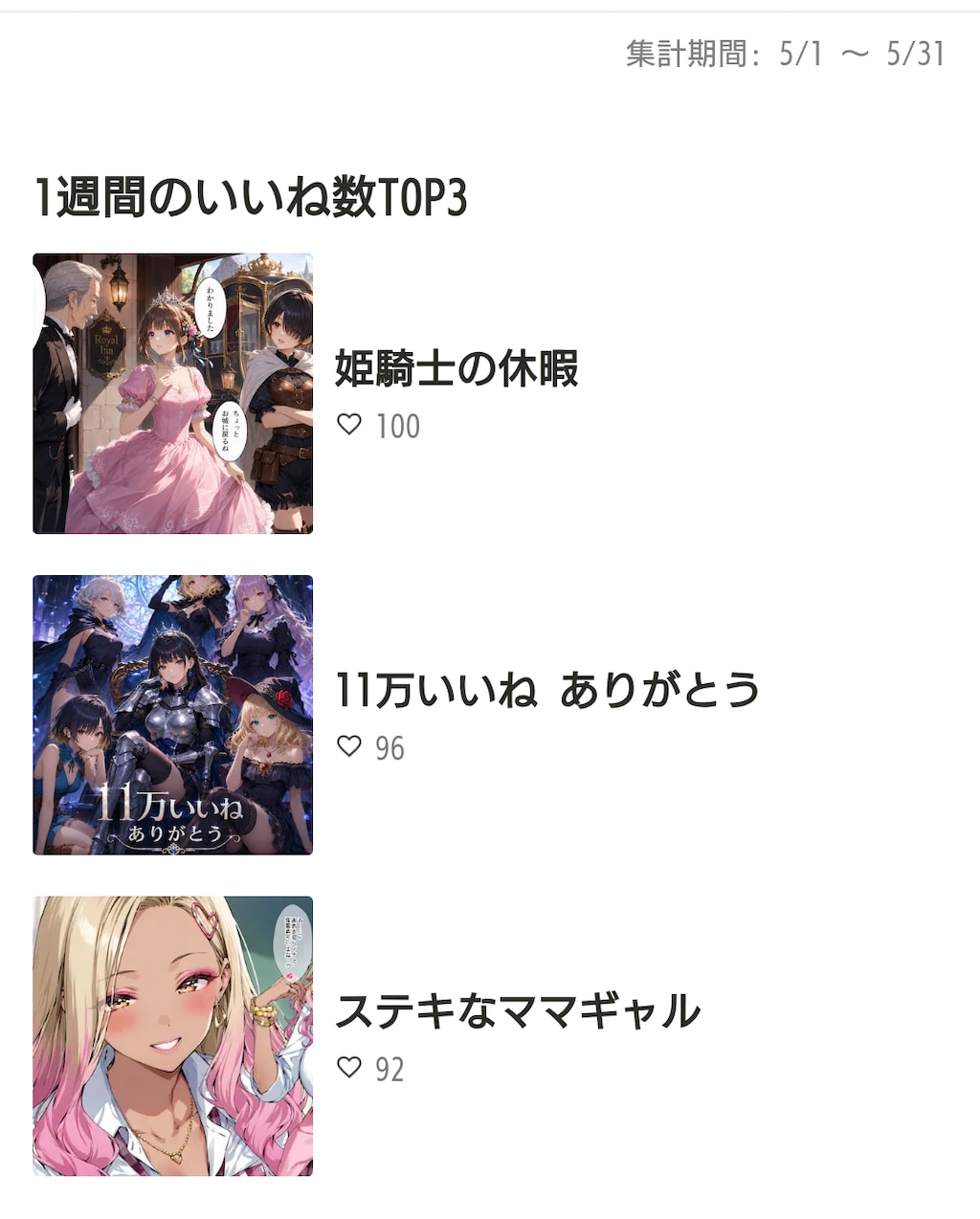 2026.5月の実績