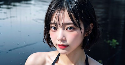 ランダム水着でポロリ 拡大版