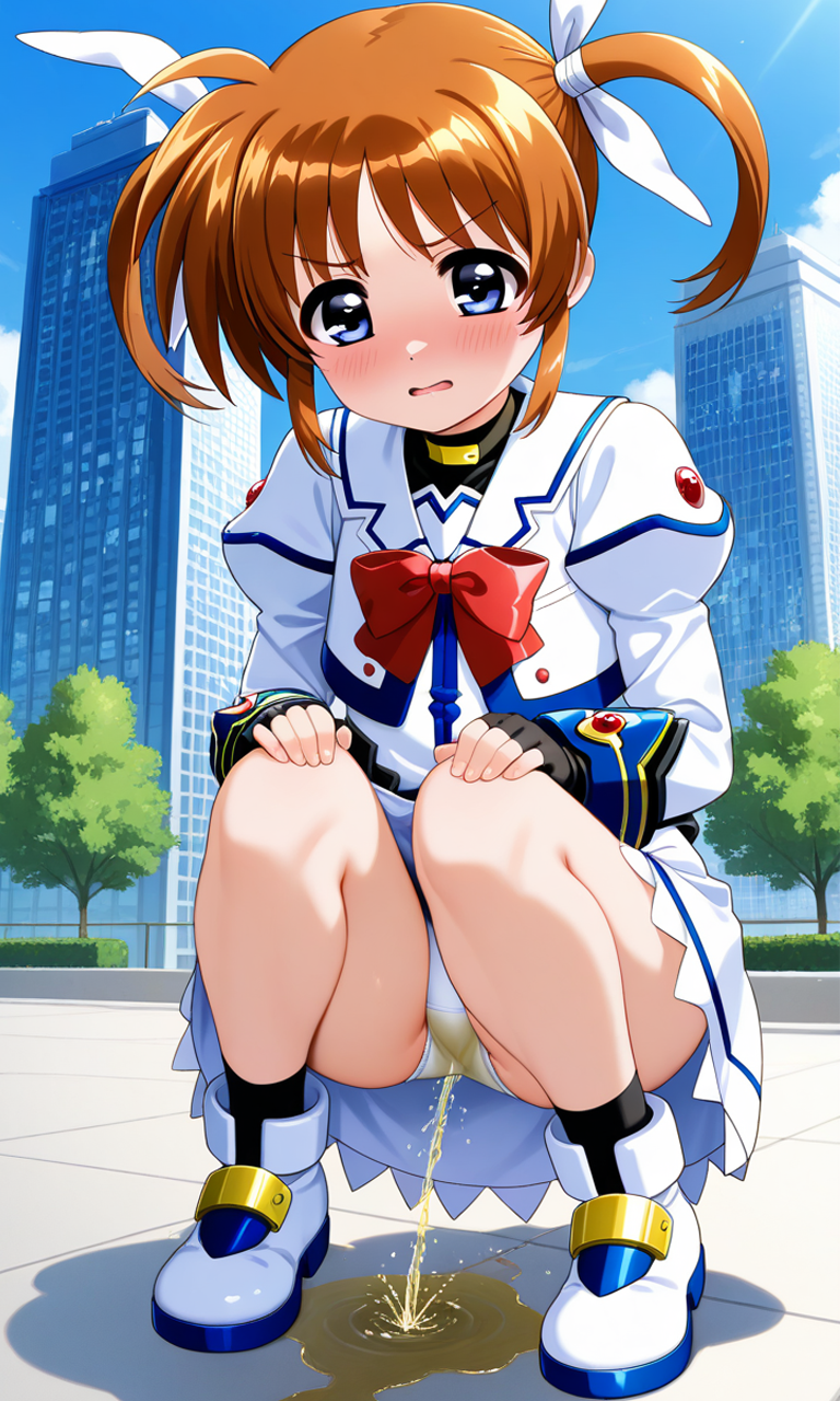 気まぐれ！おしっこお漏らしチャレンジ【高〇なのは】