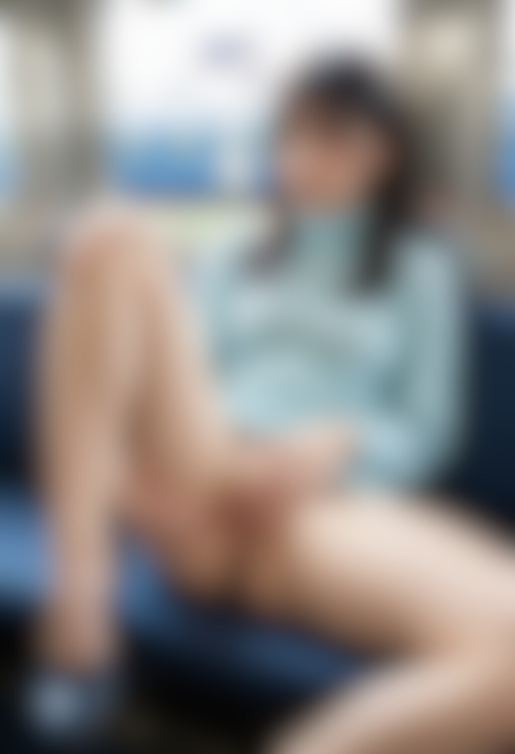 【34枚】タートルネックセーターちゃんの電車くぱぁチャレンジ