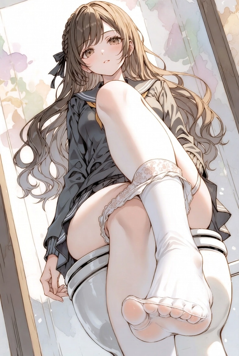 【Grokおまけ】40人）パンツ下ろし♡制服女子