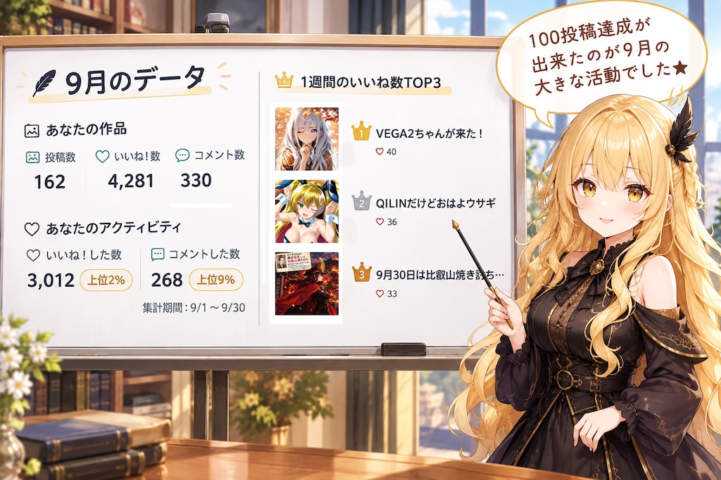 9月の実績