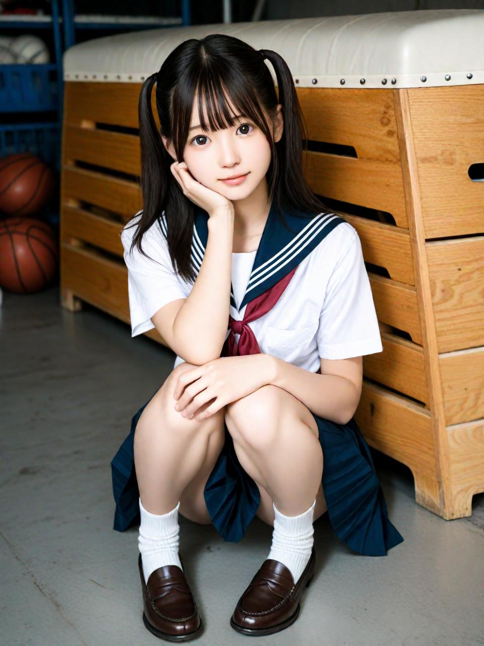 セーラー服　体育館倉庫　０１