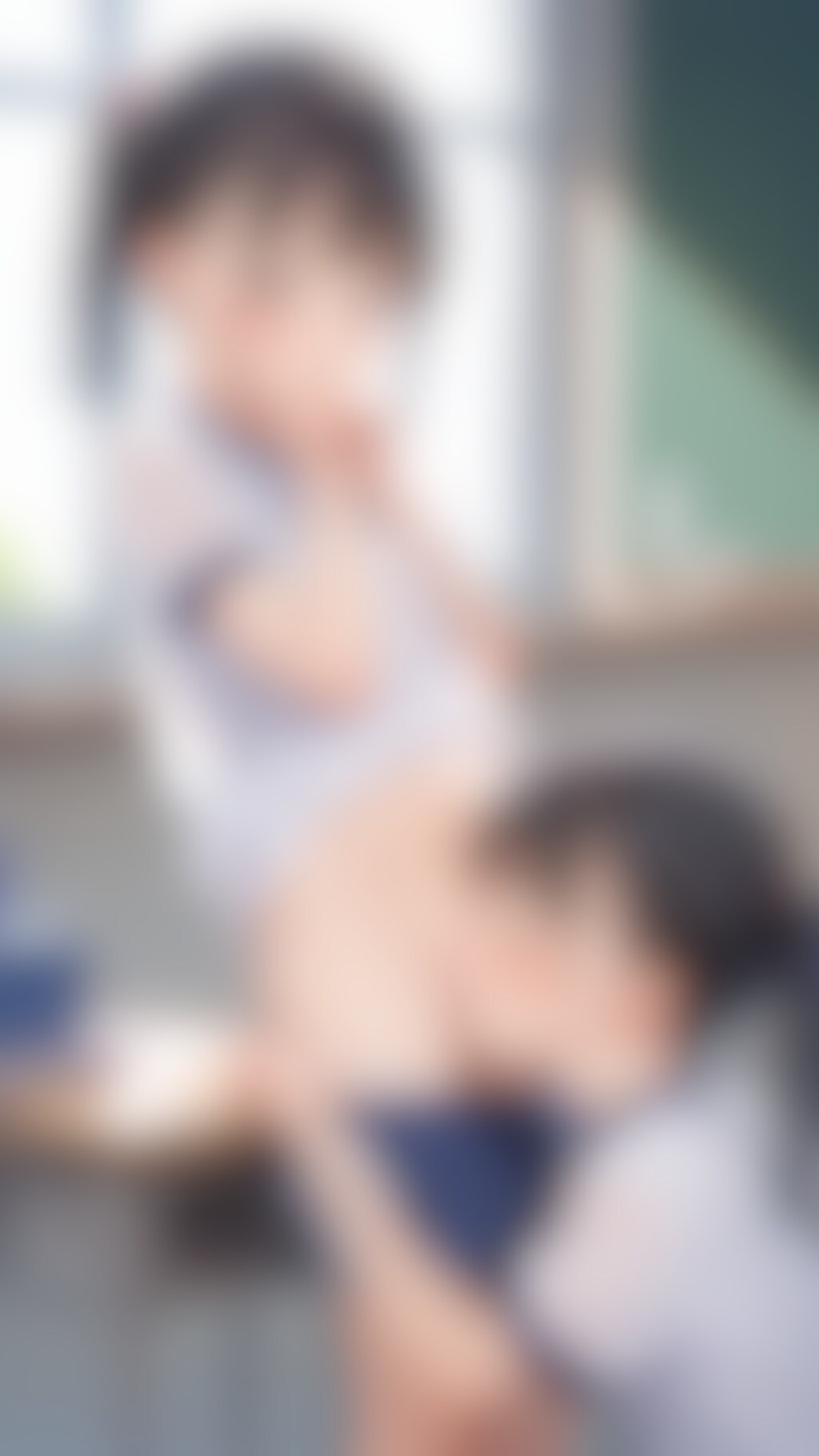 体操服〇リ〇ちゃんたちが教室で百合プレイ（クンニ＆潮吹き）【１０枚】