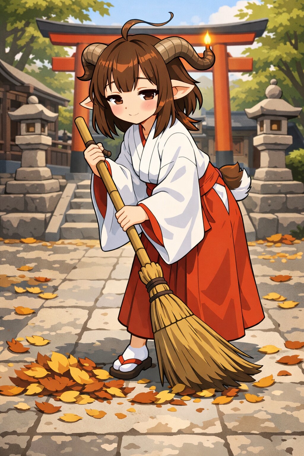 アルバイト中の魔獣ちゃん＋ぼっつ