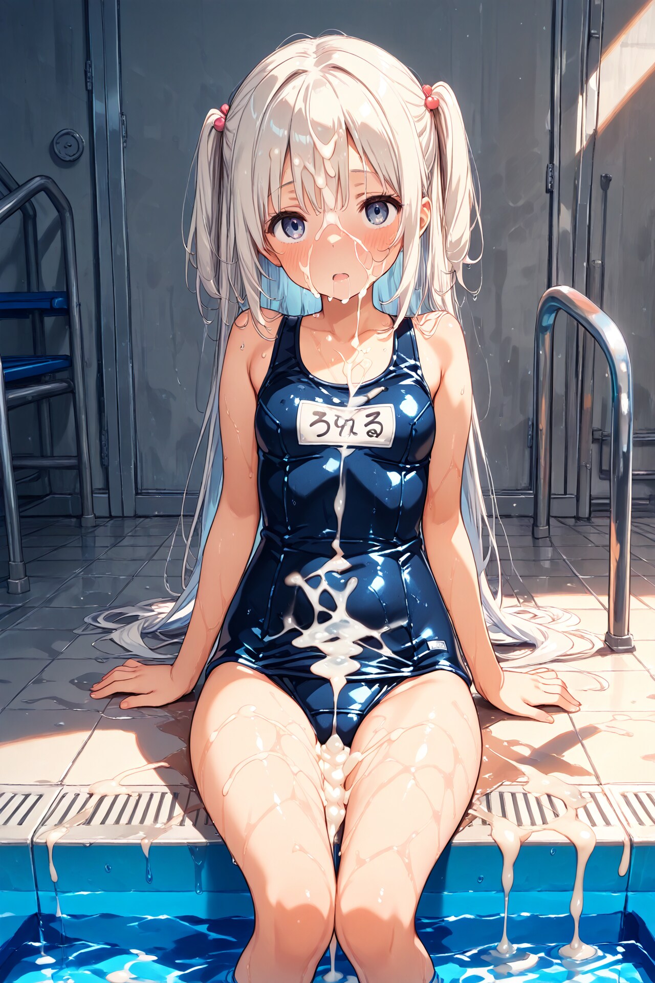 スク水少女に精液をぶっかけてみた(22)