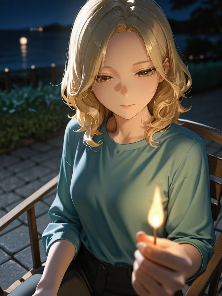 1/f fluctuation is hidden within the fire
