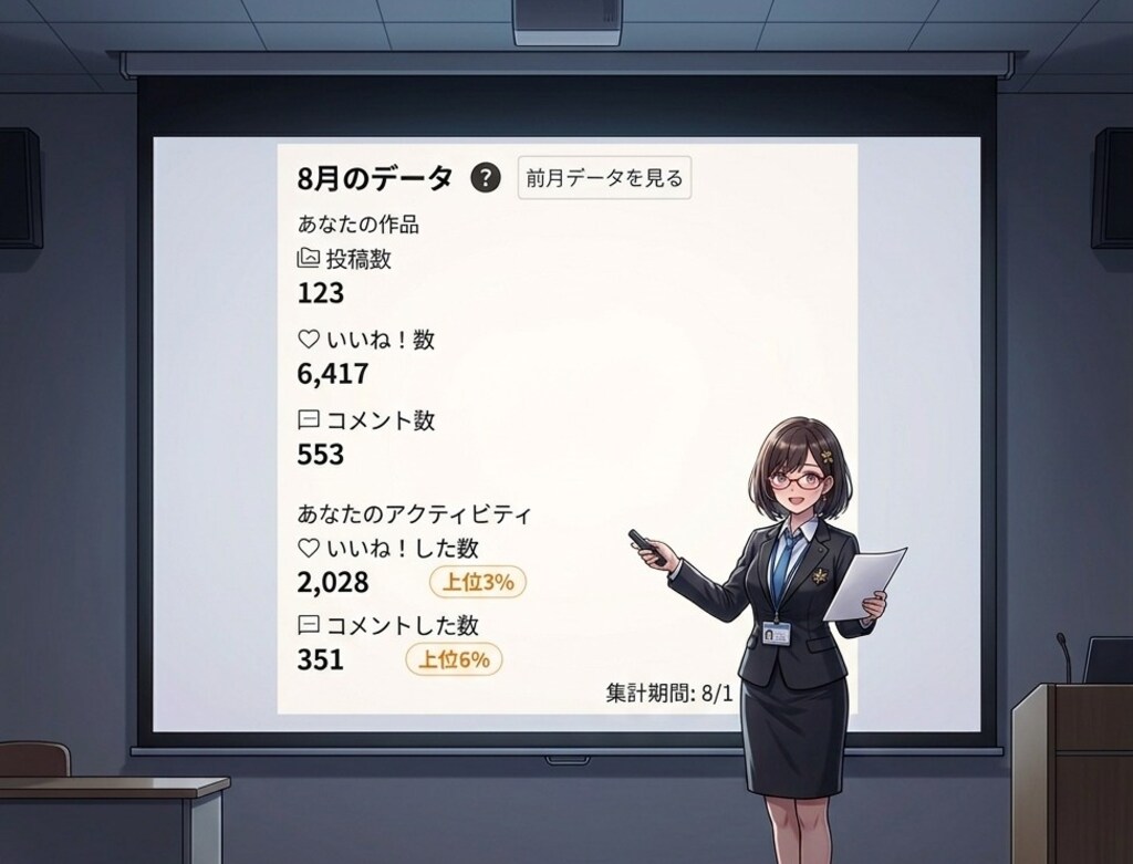 ８月の実績