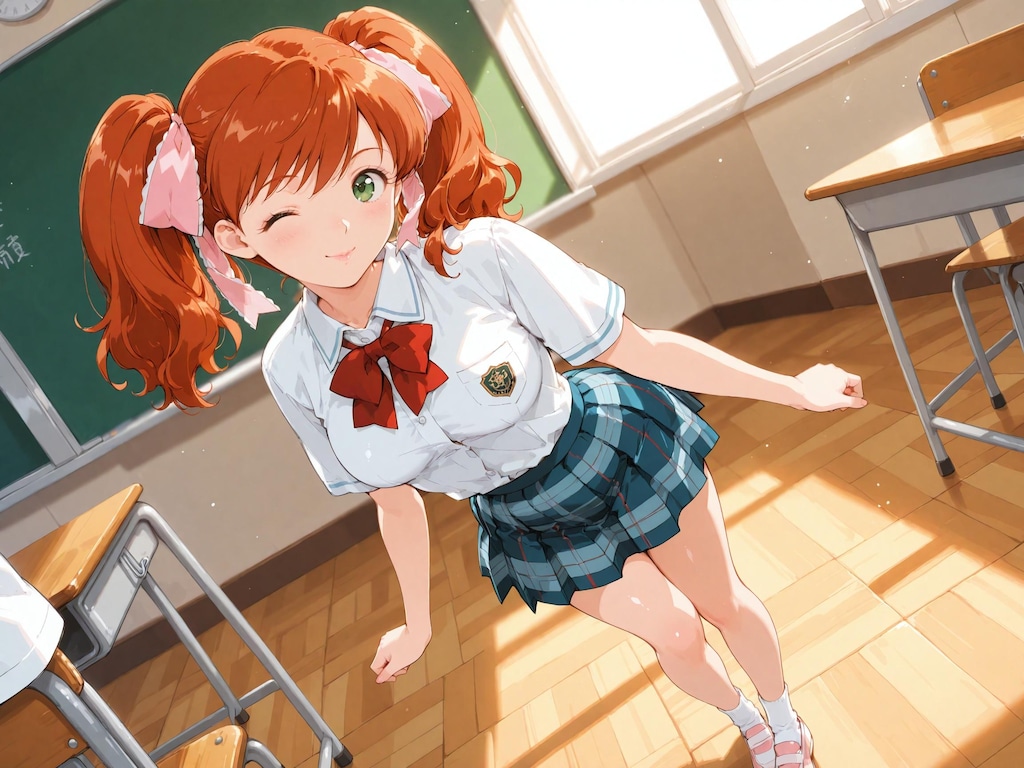【スーパーリアル麻雀P7】麻比奈百合奈：教室内での様子
