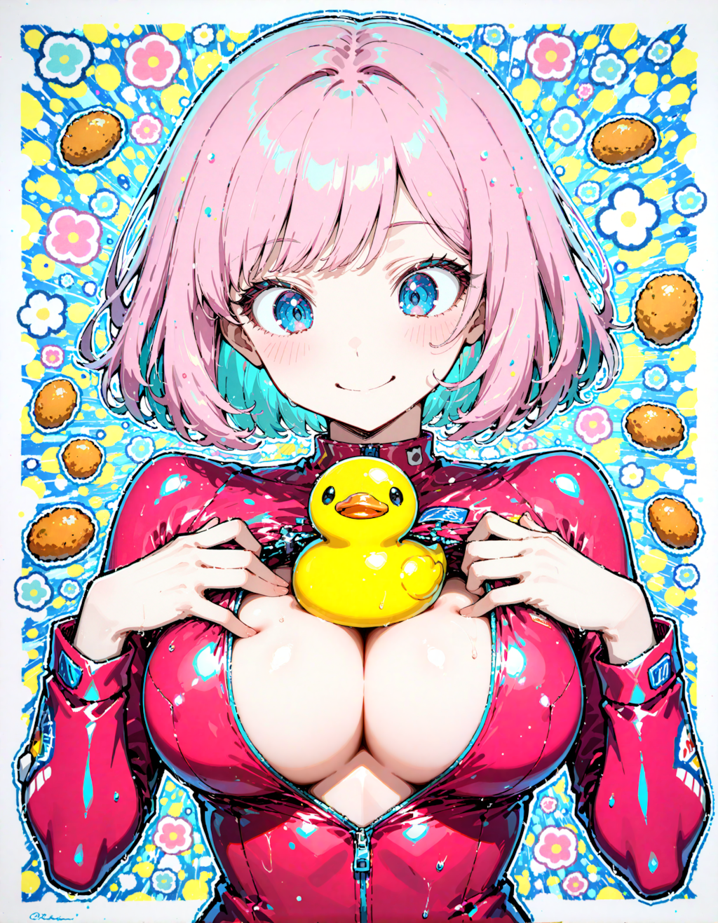 ラバースーツガール